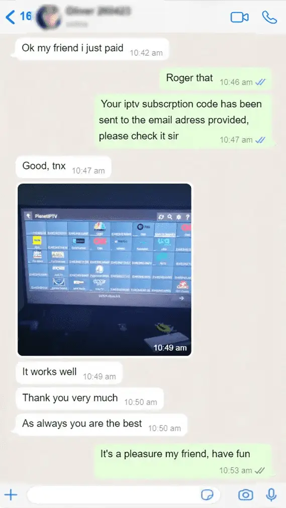 IPTV Land Box client feedback